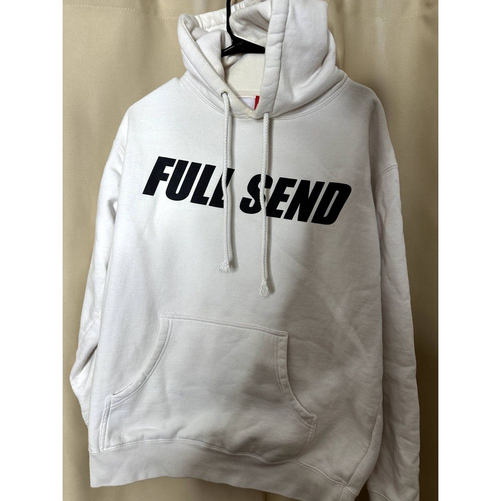 Nelk Full Send RARE White Hoodie 2020 Drop